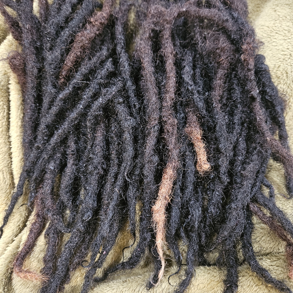 Natural Black and Brown Dreadlock Extensions